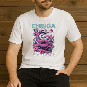 Pink-Cosmic-Snake-Chinga-La-Migra-Immigrant-Rights-Shirt-US