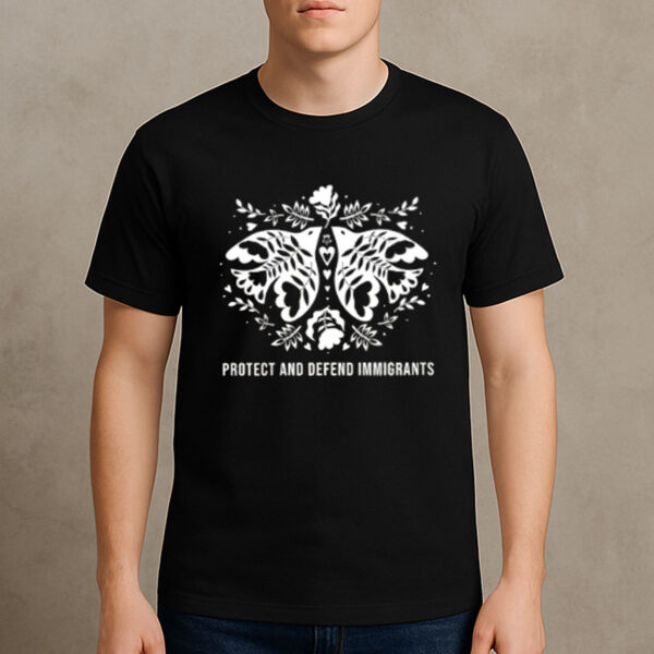 Protect-and-Defend-Immigrants-Shirt-–-Dove-&-Floral-Graphic-Tee