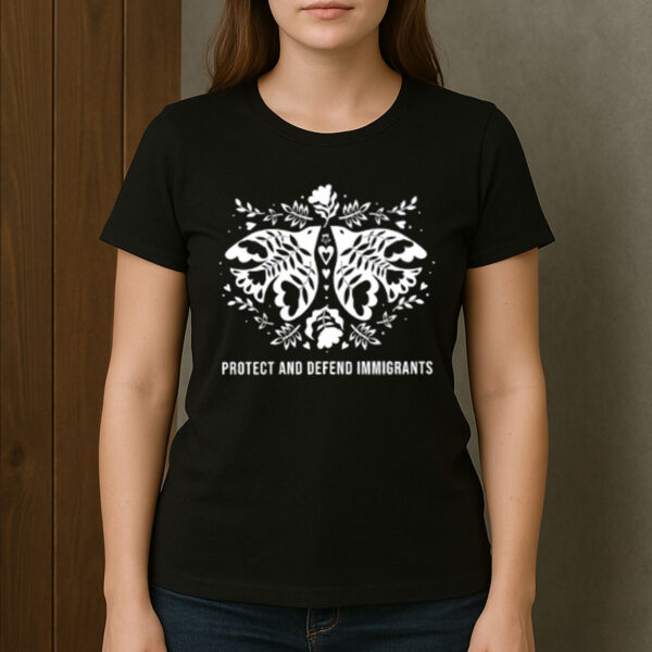 Protect-and-Defend-Immigrants-Shirt-–-Dove-&-Floral-Graphic-Tee-USA