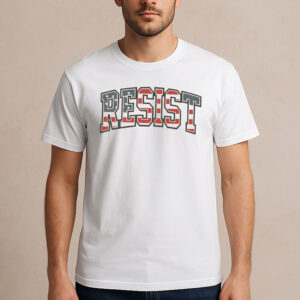 RESIST-American-Flag-Graphic-Protest-Activism-T-Shirt-US