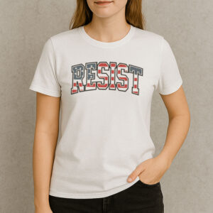 RESIST-American-Flag-Graphic-Protest-Activism-T-Shirt-USA
