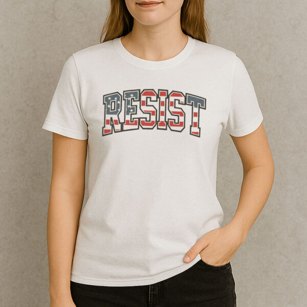 RESIST-American-Flag-Graphic-Protest-Activism-T-Shirt-USA