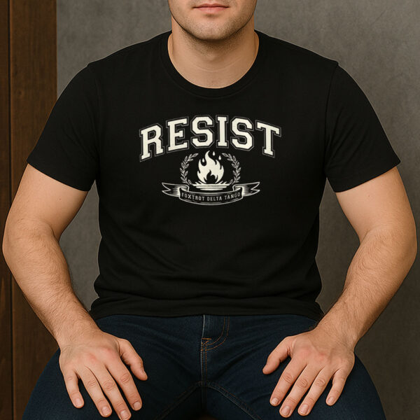 RESIST-Foxtrot-Delta-Tango-Flame-Protest-Activism-Tee