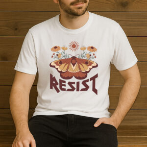 RESIST-Moth-and-Flowers-Nature-Activism-T-Shirt-USA