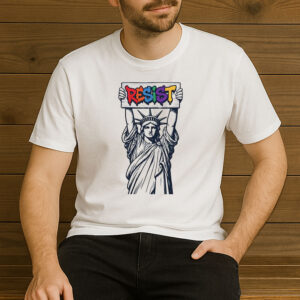 RESIST-Rainbow-Statue-of-Liberty-Political-Activism-Tee
