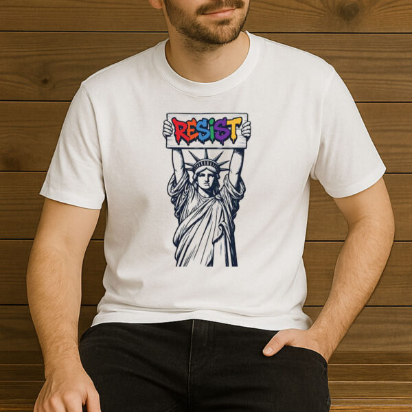 RESIST-Rainbow-Statue-of-Liberty-Political-Activism-Tee