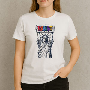RESIST-Rainbow-Statue-of-Liberty-Political-Activism-Tee-USA