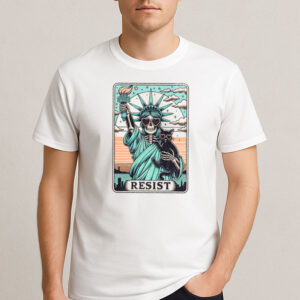 RESIST-Skeleton-Statue-of-Liberty-Cat-Protest-T-Shirt-US