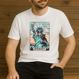 RESIST-Skeleton-Statue-of-Liberty-Cat-Protest-T-Shirt-USA