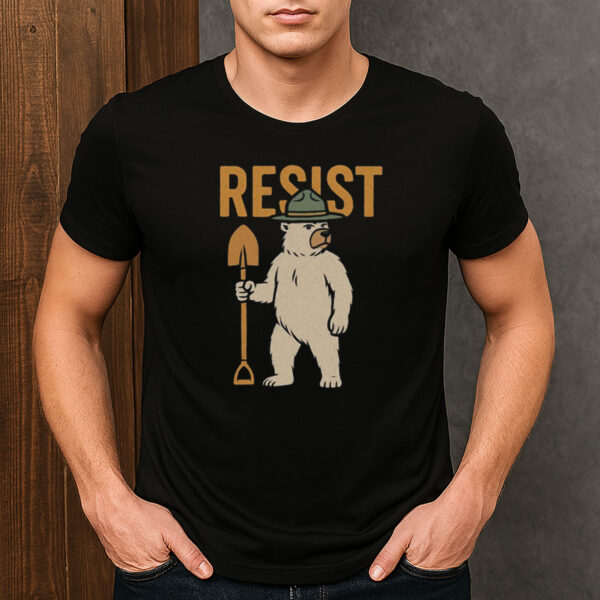 RESIST-Smokey-Bear-Ranger-Protest-Activism-T-Shirt