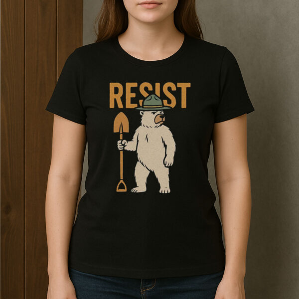 RESIST-Smokey-Bear-Ranger-Protest-Activism-T-Shirt-US