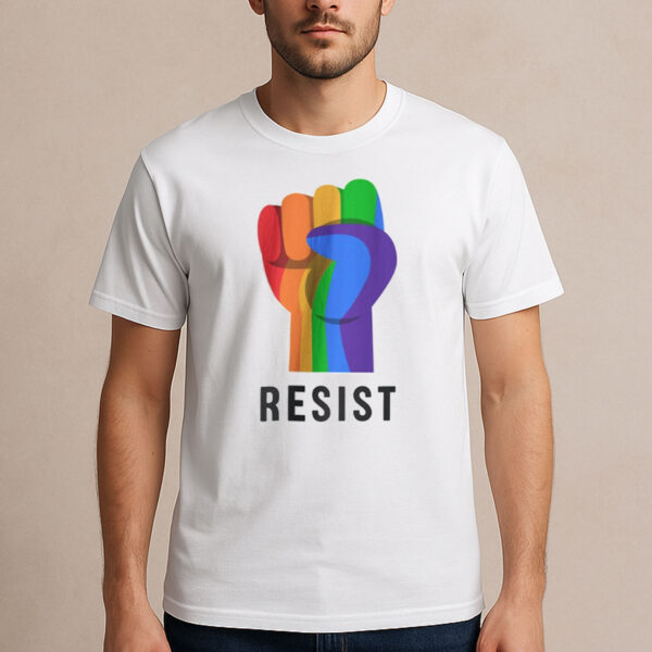 Rainbow-Fist-Resist-T-Shirt-–-LGBTQ+-Pride-&-Equality-Activism-Tees