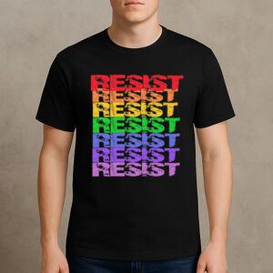 Rainbow-Resist-Fitted-T-Shirt-–-LGBTQ+-Pride-Activist-Tees