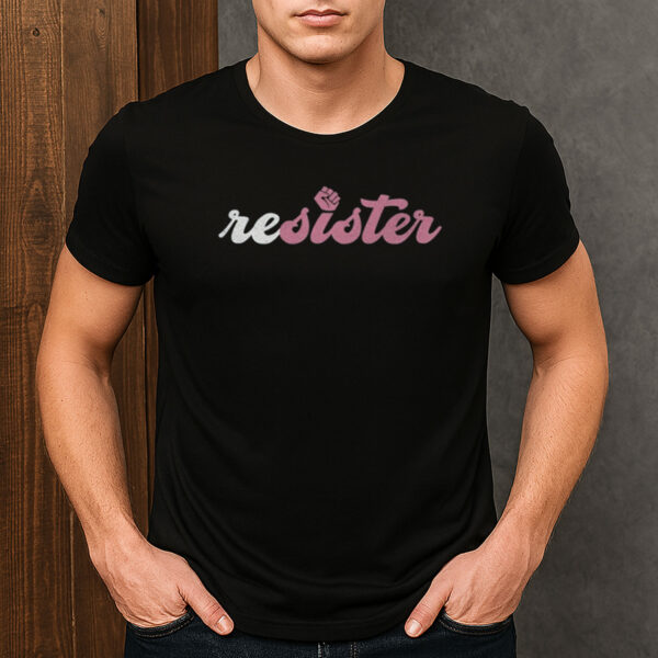 ReSister-Feminist-Activist-Fist-Graphic-T-Shirt-USA