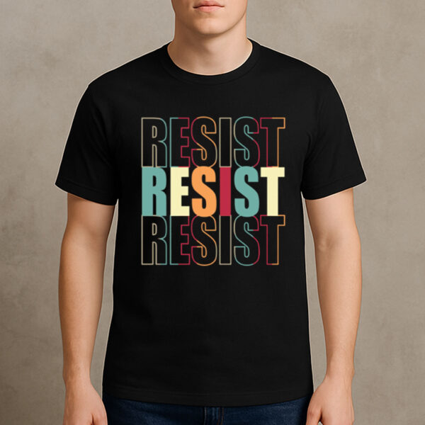 Resist-Anti-Trump-Retro-T-Shirt-–-Bold-Political-Activist-Tees