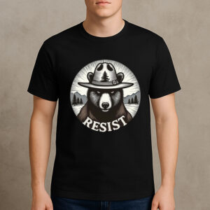 Resist-Bear-Smokey-T-Shirt-–-Wilderness-Protest-Graphic-Tee-US