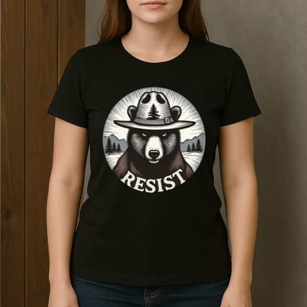 Resist-Bear-Smokey-T-Shirt-–-Wilderness-Protest-Graphic-Tees