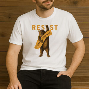 Resist-California-Bear-T-Shirt-–-Political-West-Coast-Activist-Tee-USA