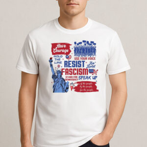 Resist-Fascism-Democracy-Activist-Protest-Graphic-Tee-US