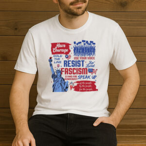 Resist-Fascism-Democracy-Activist-Protest-Graphic-Tee-USA