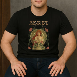 Resist-Feminist-Art-Nouveau-Protest-Activist-T-Shirt