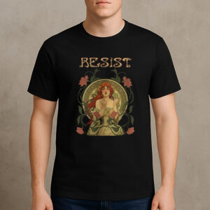 Resist-Feminist-Art-Nouveau-Protest-Activist-T-Shirt-US