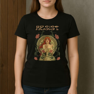 Resist-Feminist-Art-Nouveau-Protest-Activist-T-Shirts
