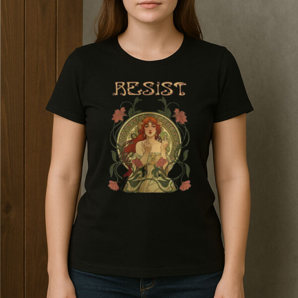Resist-Feminist-Art-Nouveau-Protest-Activist-T-Shirts