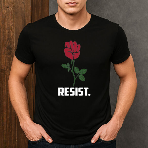 Resist-Fist-Rose-Shirt-–-Political-Protest-Graphic-Tee