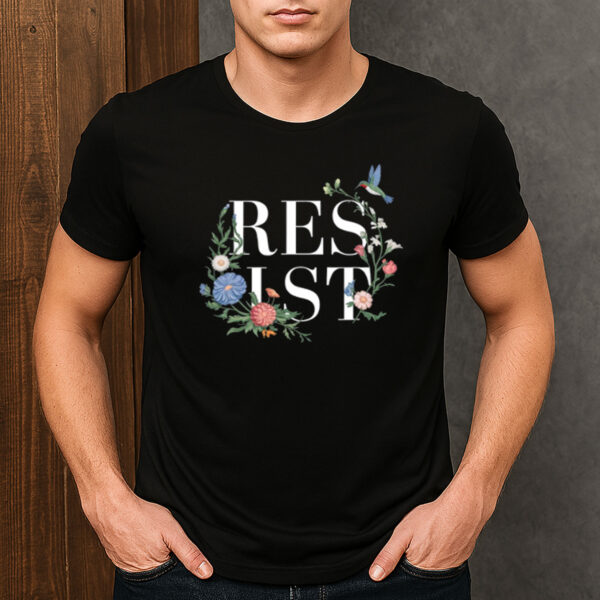 Resist-Floral-Anti-Trump-Political-Protest-Activist-Tee