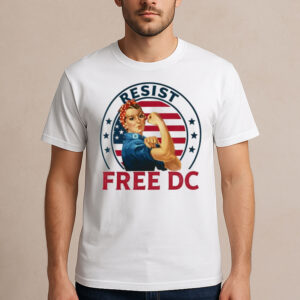 Resist-Free-DC-T-Shirt-–-Rosie-the-Riveter-DC-Statehood-Activist-Tee-US