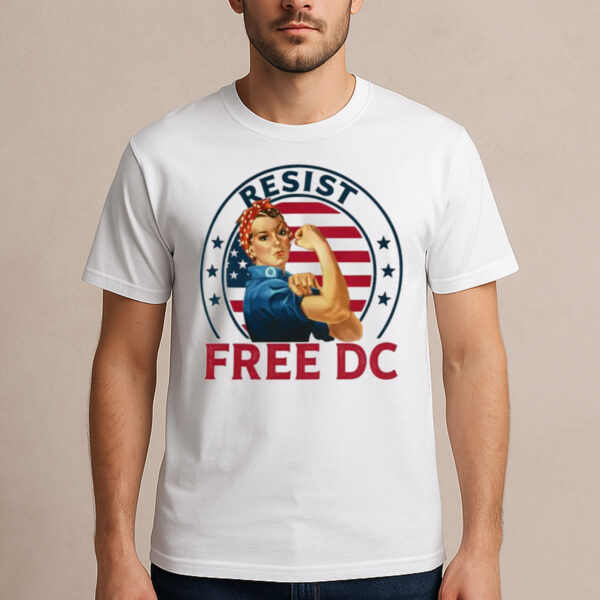 Resist-Free-DC-T-Shirt-–-Rosie-the-Riveter-DC-Statehood-Activist-Tee-US
