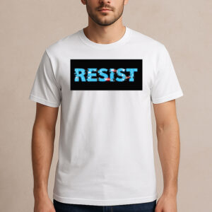 Resist-Glitch-T-Shirt-–-Digital-Distortion-Protest-Graphic-Tees