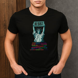Resist-Liberty-Statue-Protest-Rights-Equality-T-Shirt