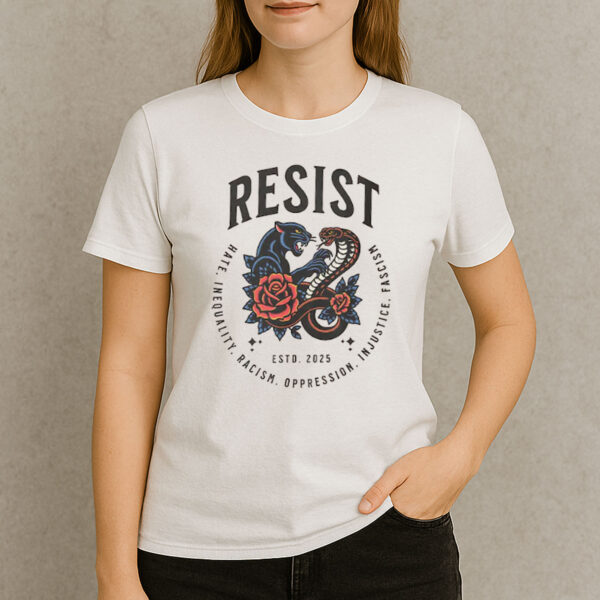 Resist-Panther-&-Snake-Activist-T-Shirt-–-Stand-Against-Hate,-Racism-&-Oppression-USA