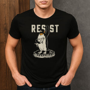 Resist-Penguin-Activism-Shirt-–-Funny-Protest-T-Shirt