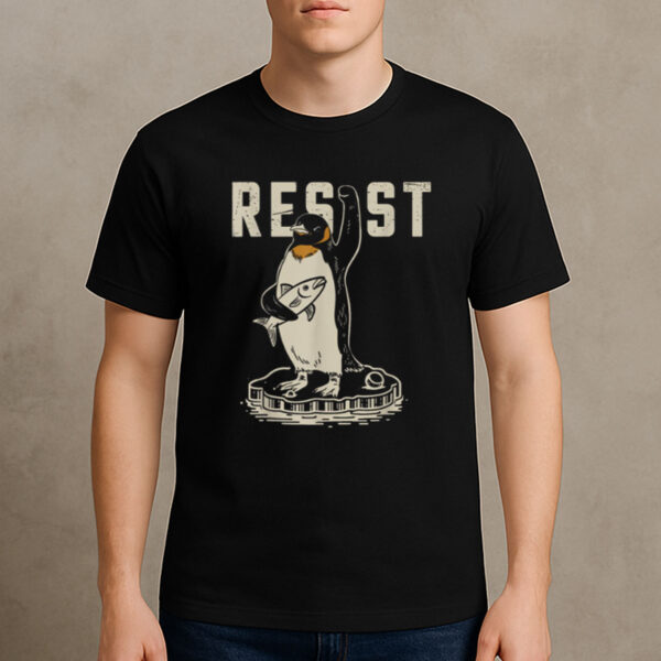 Resist-Penguin-Activism-Shirt-–-Funny-Protest-T-Shirts