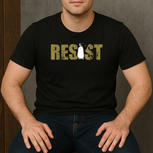 Resist-Penguin-Activism-T-Shirt-–-Bold-Protest-Graphic