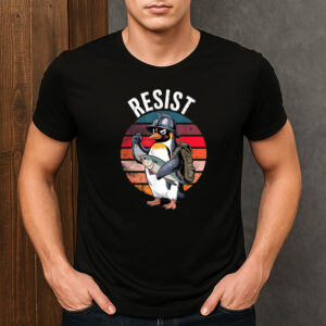 Resist-Penguin-Activism-T-Shirt-–-Funny-Protest-Graphic-Tee-USA