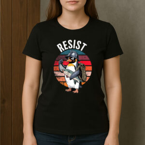 Resist-Penguin-Activism-T-Shirt-–-Funny-Protest-Graphic-Tees