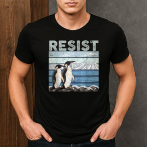 Resist-Penguin-Activism-T-Shirt-–-Save-the-Arctic-Graphic-Tee