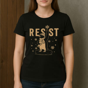 Resist-Penguin-Activism-–-Penguins-Against-Tariffs-Tee-US