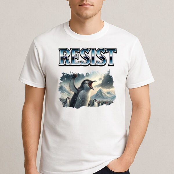 Resist-Penguin-Meme-Funny-Protest-T-shirt-US