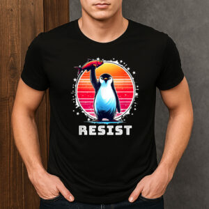 Resist-Penguin-Protest-Shirt-–-Funny-Anti-Tariffs-Tee-USA