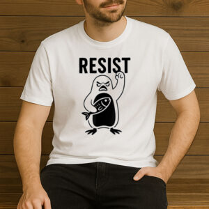 Resist-Penguin-T-Shirt-–-Funny-Activist-Graphic-Tee