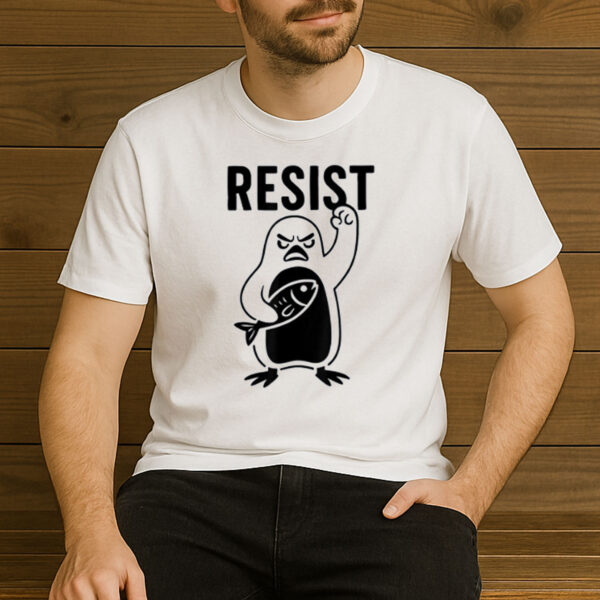 Resist-Penguin-T-Shirt-–-Funny-Activist-Graphic-Tee