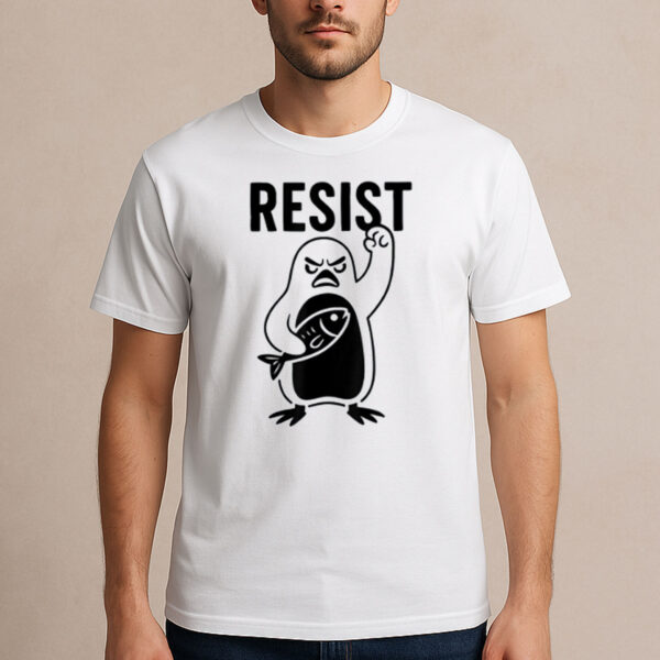 Resist-Penguin-T-Shirt-–-Funny-Activist-Graphic-Tee-US