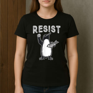 Resist-Penguin-T-Shirt-–-Political-Protest-Animal-Activist-Tee-US