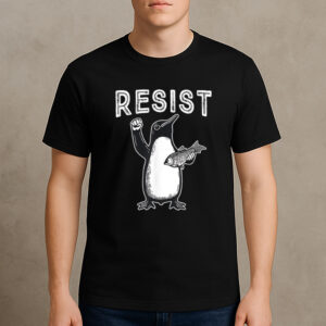 Resist-Penguin-T-Shirt-–-Political-Protest-Animal-Activist-Tees