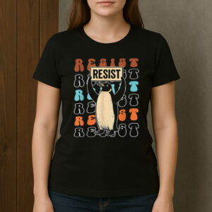 Resist-Penguin-Vintage-–-Funny-Protest-Political-Activist-Tee-US